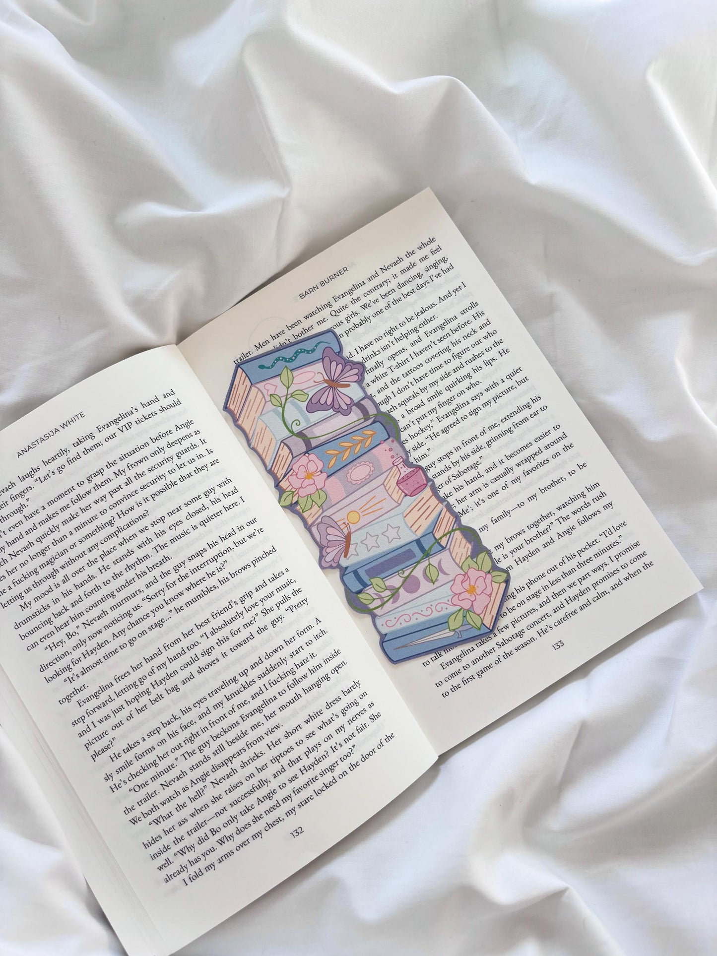 Dreamy Book Stack Bookmark