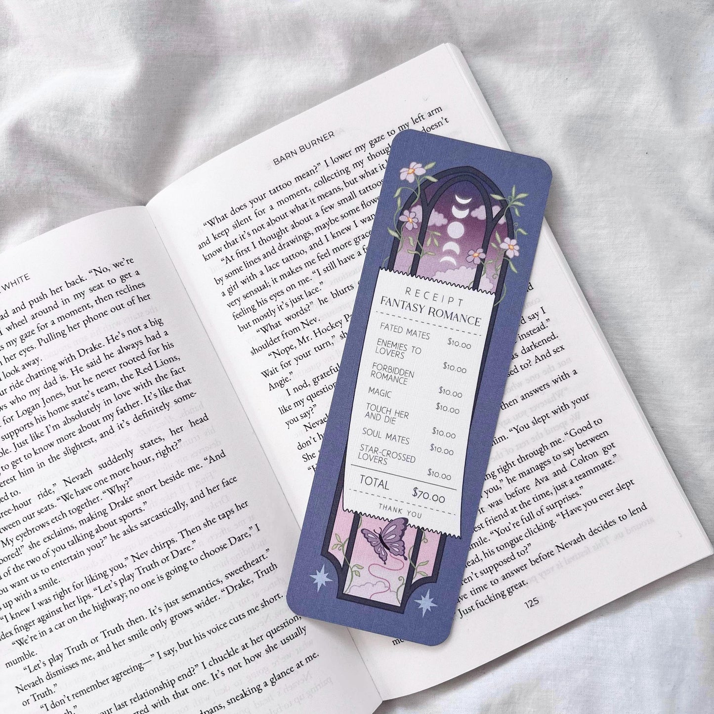 Fantasy Romance Receipt Bookmark