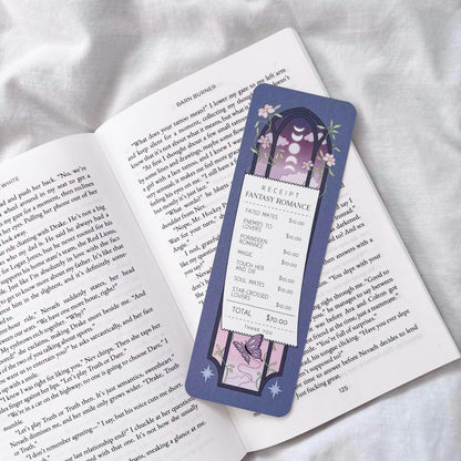 Fantasy Romance Receipt Bookmark