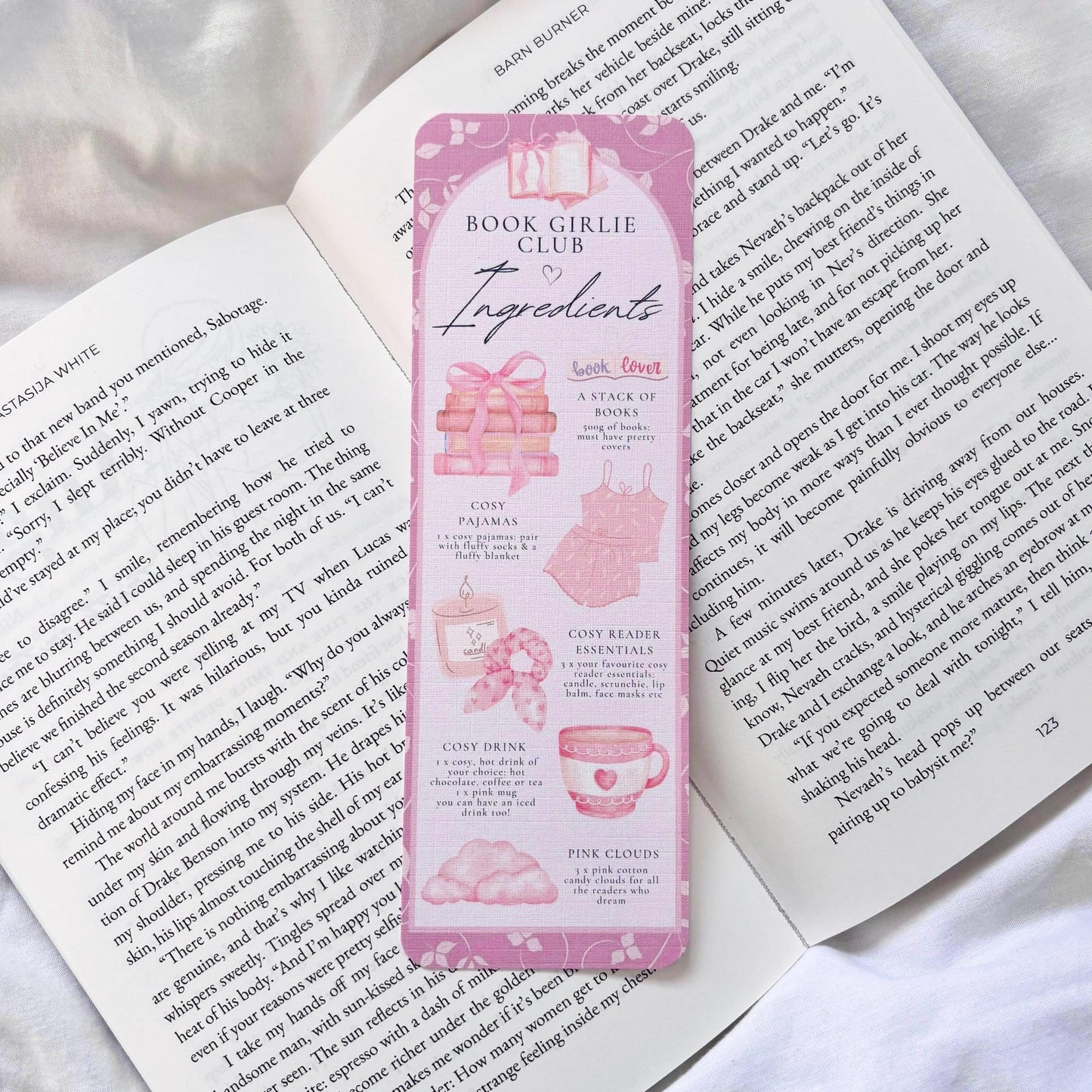 Book Girlies Ingredients Bookmark