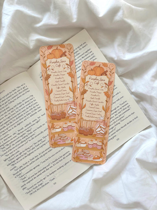 Pumpkin Spice Cafe Bookmark
