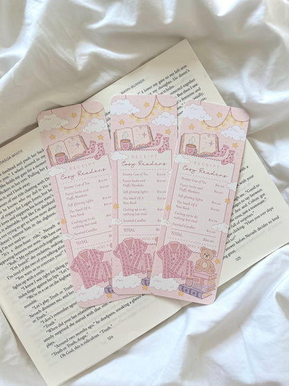 Cosy Readers Receipt Bookmark