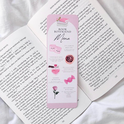 Book Boyfriend Menu Bookmark
