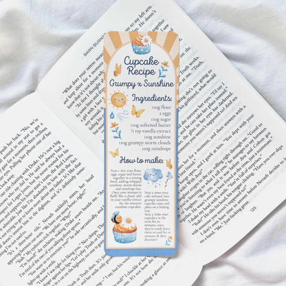 Grumpy x Sunshine Cupcake Recipe Bookmark