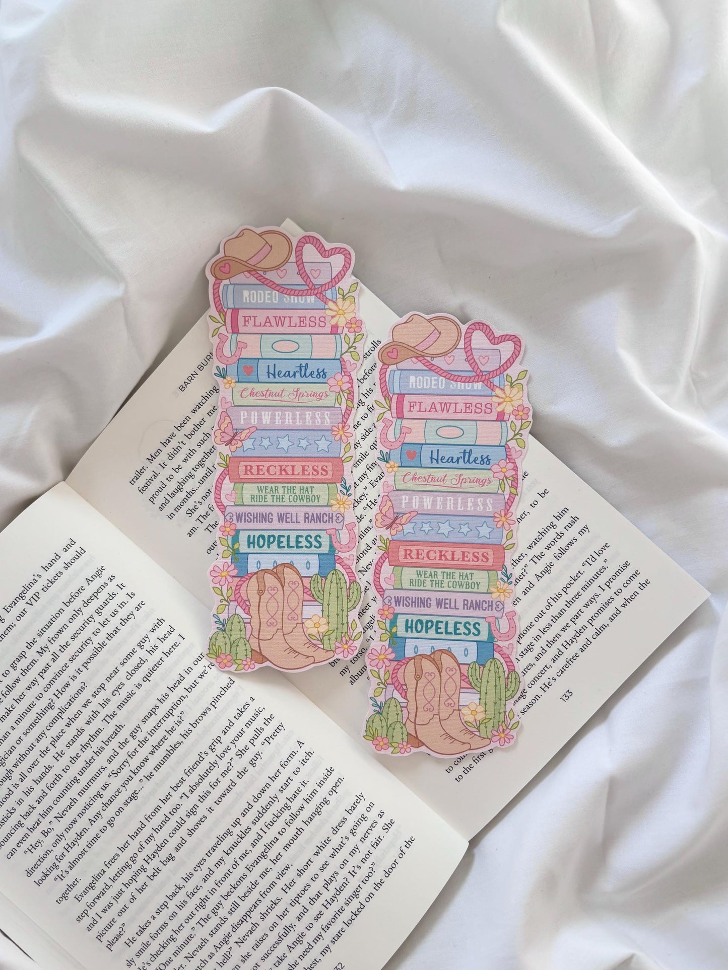 Chestnut Springs Inspired Book Stack Bookmark