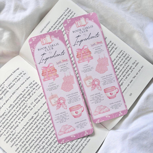 Book Girlies Ingredients Bookmark