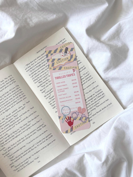 Thriller Receipt Bookmark