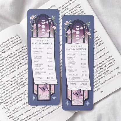 Fantasy Romance Receipt Bookmark