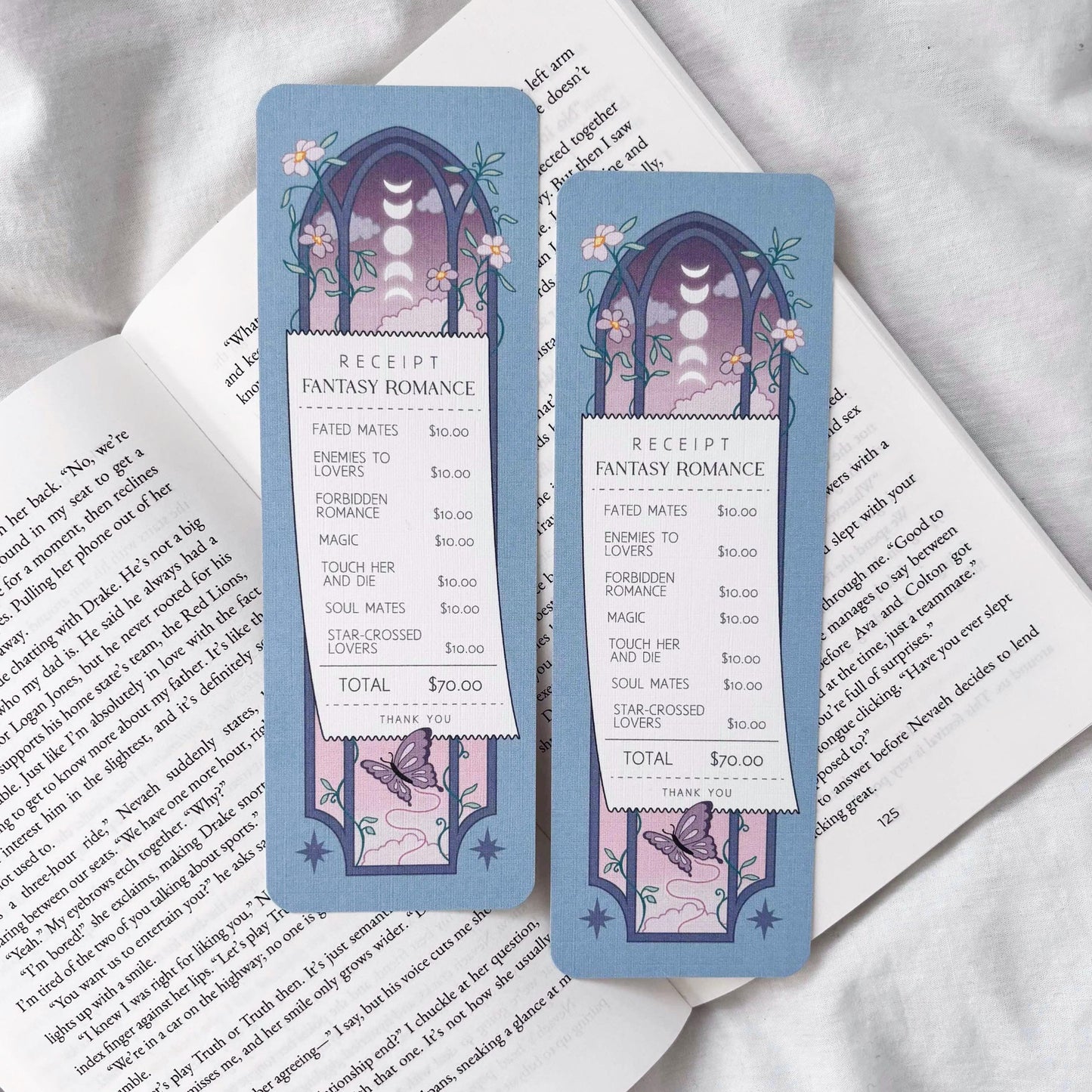Fantasy Romance Receipt Bookmark