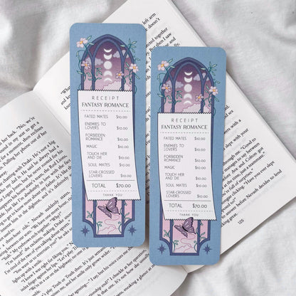 Fantasy Romance Receipt Bookmark