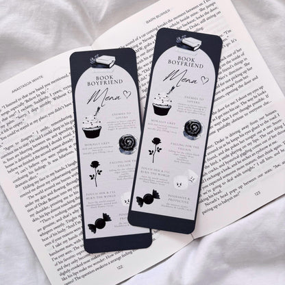 Book Boyfriend Menu Bookmark