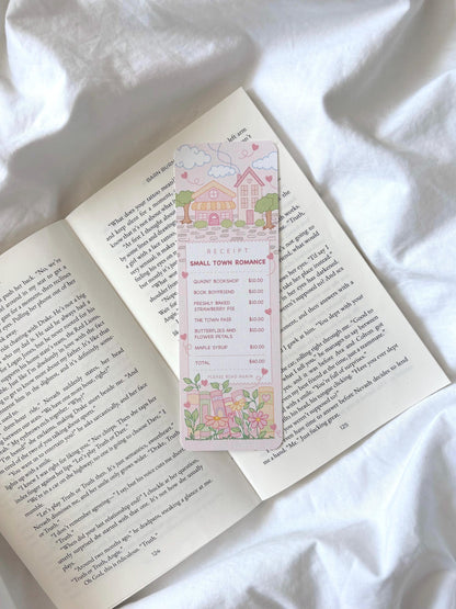 Small Town Romance Receipt Bookmark